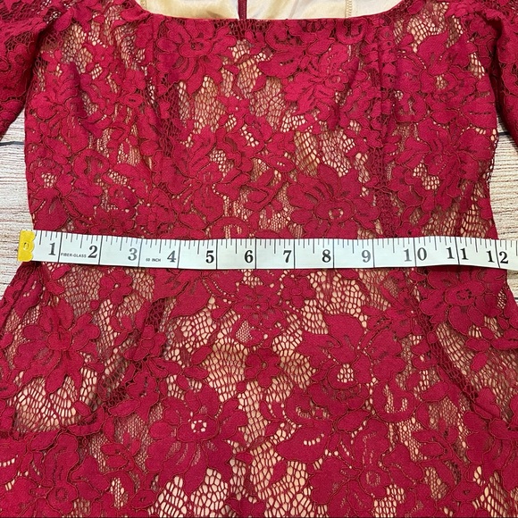 MAJORELLE Benson Mini Dress in Cranberry Red Dress - Picture 11 of 16